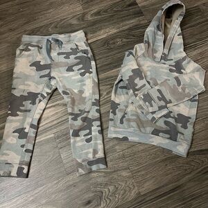 Kids Camo Hoodie and Joggers Set